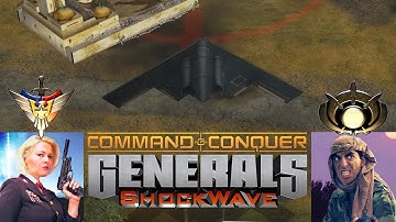 Command & Conquer Generals: Zero Hour - ShockWave Mod - Skirmish (USA Super Weapon General vs. GLA)