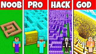 Minecraft Battle: NOOB vs PRO vs HACKER vs GOD GIANT MAZE BUILD SECRET MAZE CHALLENGE in Minecraft