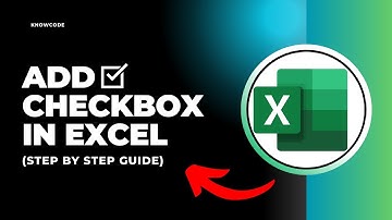 How to add checkbox in MS Excel (Quick And Easy)