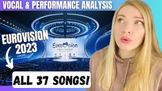 Vocal Coach Reacts: EUROVISION 2023 All 37 Songs!