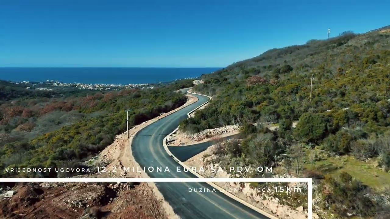 Rekonstrukcija regionalnog puta Bar - Kamenički most - Krute. Januar 2026