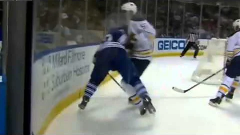 Tyler Myers slams Matt Frattin