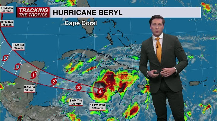Category 4 Hurricane Beryl batters Jamacia as shear begins to weaken the storm