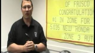 David McDavid Honda Intro with Dave Alldredge Frisco TX Dallas TX