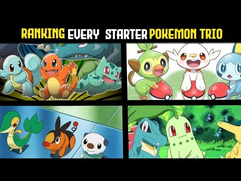 🔥 Ranking Every Pokémon Starter Trio! 🌿🔥💧 | Top 10 Pokémon Starter Trios Ranked from Worst to Best |