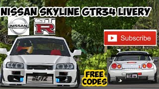 Fr legends | Nissan Skyline GT R34 | FreeLiverycode