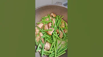 GREEN BEANS WITH PIRK Food Trending Satisfyling Shorts 