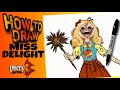 How to draw miss delight from poppy playtime chapter 3  como dibujar a miss delight  poppy playtime