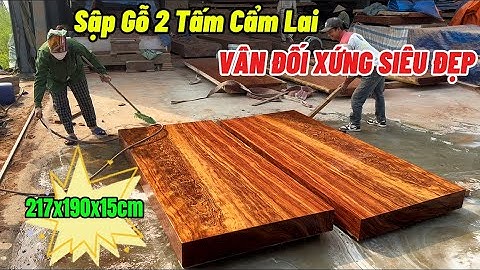 ĐẲNG CẤP - Sập Gỗ 2 Tấm Cẩm Lai Vân Chun Đối Xứng Siêu Đẹp