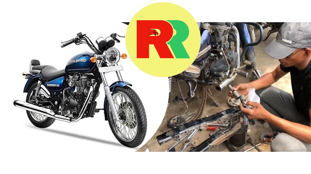 Royal Enfield Thunderbird suspension chainstay bushes replacing by