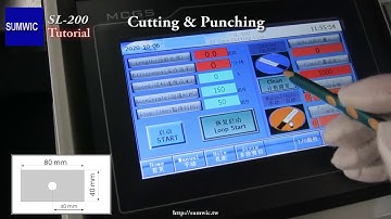 Cutting & Punching Strips (40x80_1H) on SL-200 Core cutting line