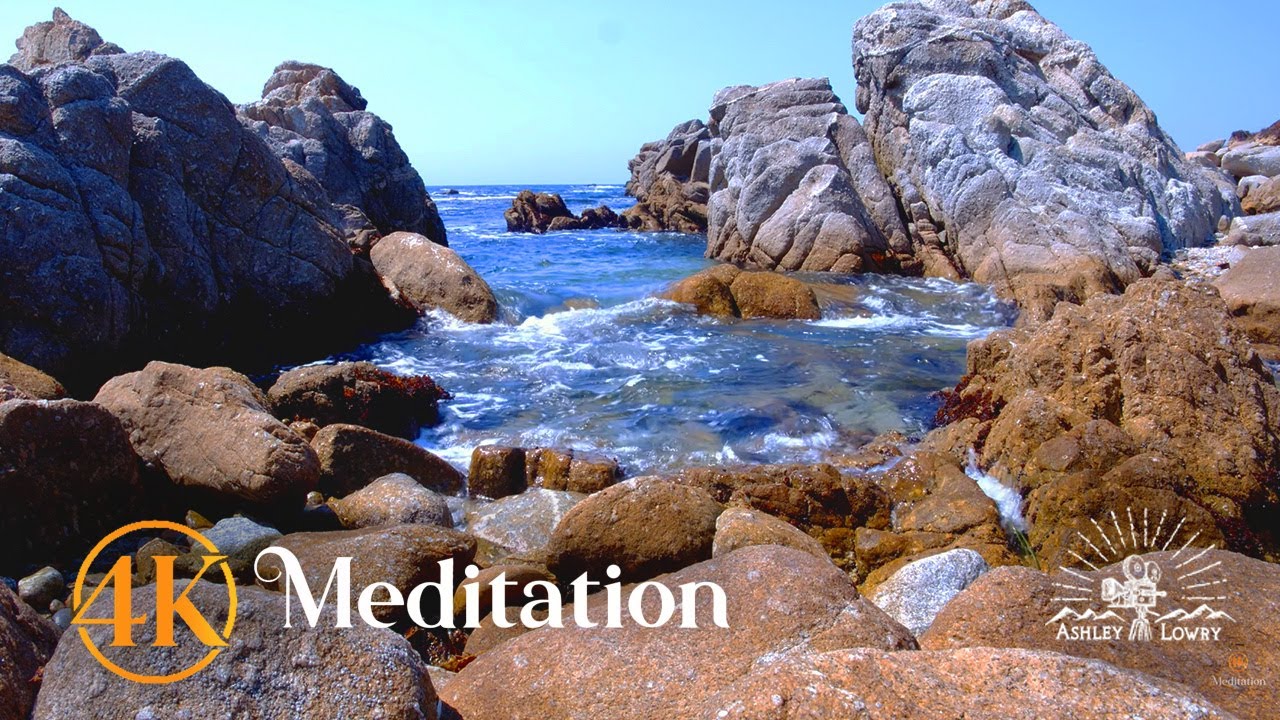 8 Hours of Beautiful Tide Pools With Soothing Waves in 4k HDR