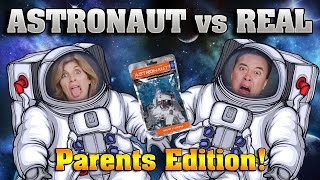 ASTRONAUT VS. REAL FOOD CHALLENGE!!! Parents Edition Taste Test!