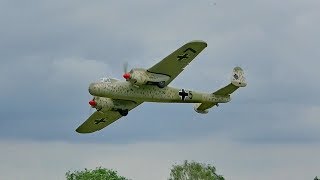 DORNIER DO-17 RC SCALE MODEL AIRPLANE FLIGHT DEMONSTRATION \/ Ragow Germany May 2017