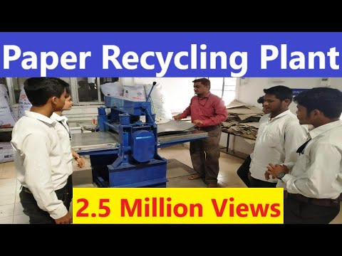 waste paper recycling process complete