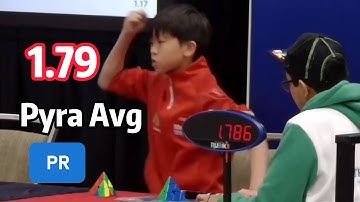 Smashed by 0.01💢1.79 Pyraminx PR/NR8 Avg Yiheng Wang | Rubik
