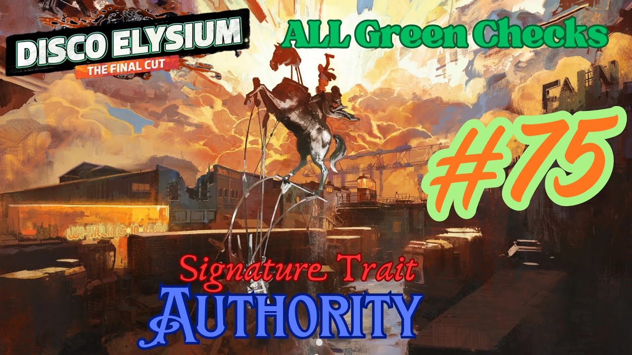 Disco Elysium Full Walkthrough Part 75 - Authority Build - Every Green Check Passed (Unedited)