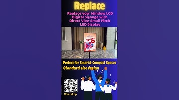 Window Commercial LED display #commercialdisplay #digitaladvertising #digitalposter #digitalsignage