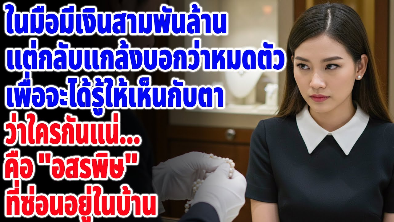 ฉันมีเงิน 3,000 ล้านบาท แต่กลับแกล้งทำเป็นหมดตัว... เพื่อจะได้รู้ว่าใครกันแน่ คืออสรพิษในบ้าน