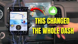 Dodge RAM Tesla Style Screen + Android Car Radio | Apple CarPlay Setup & Features