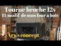 Tourne #broche 12v et modif de mon #four  à bois, 12v spit and modification of m’y Wood oven