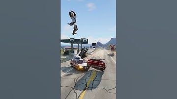 Realistic Highway Car Crashes #41