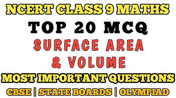 Best MCQ Class 9 Surface Area and Volume | NCERT Class 9 Maths | Full Chapter MCQs
