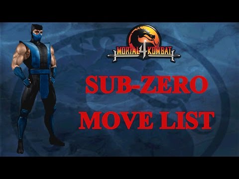 Mortal Kombat 4 - Sub-Zero Move List 