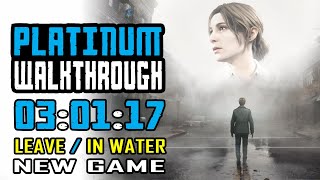 SILENT HILL 2 - 100% Platinum Walkthrough 1\/2 - Leave \/ In Water Endings - New Game - Trophy Guide