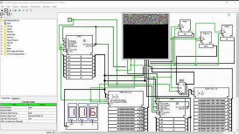Logisim LED VIDEO DISPLAY