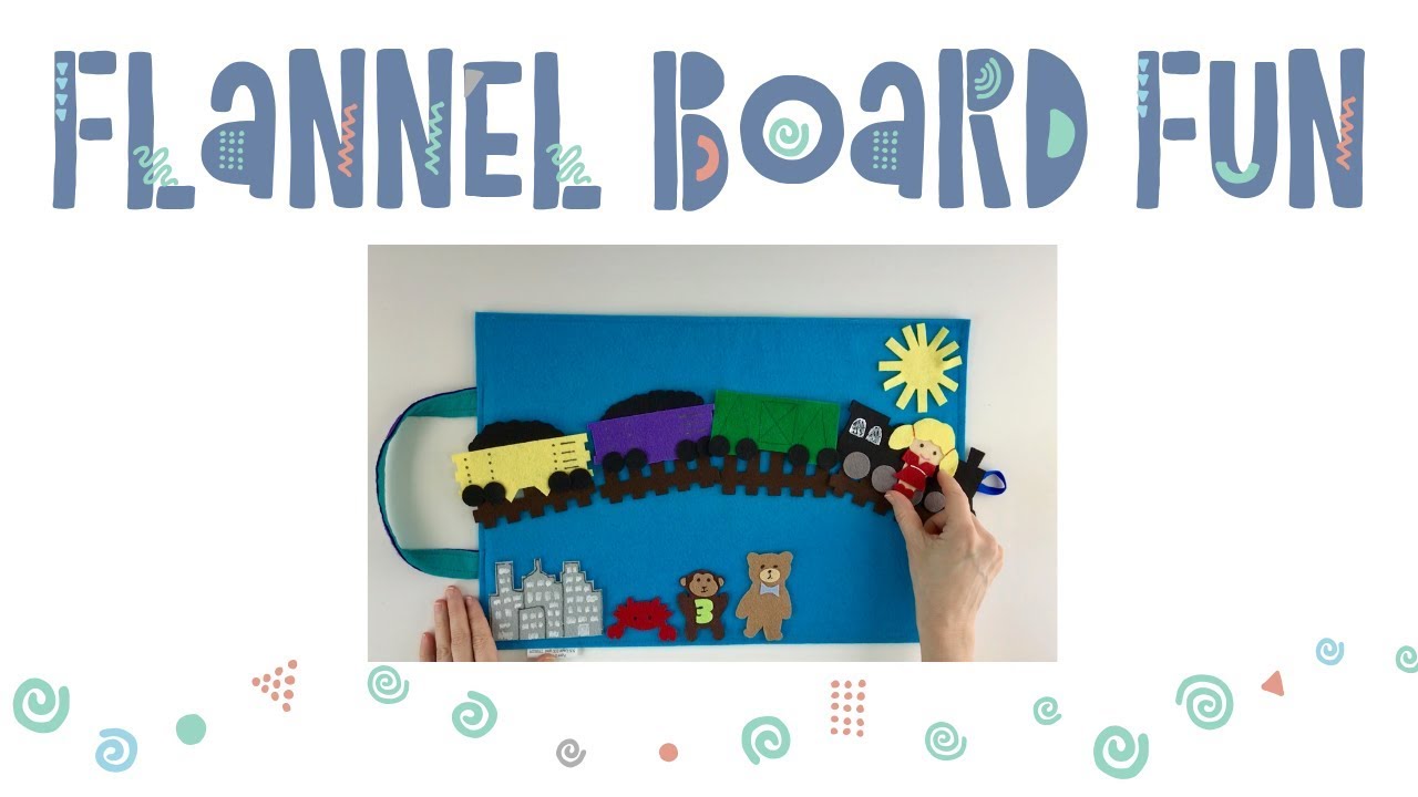 Flannel Board Set .Preschool Teachers Down by the Station.Transportation Felt 