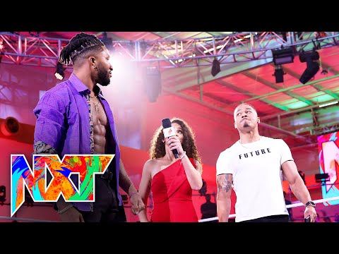 Carmelo Hayes introduces Trick Williams to his corner: WWE NXT, Sept. 14, 2021