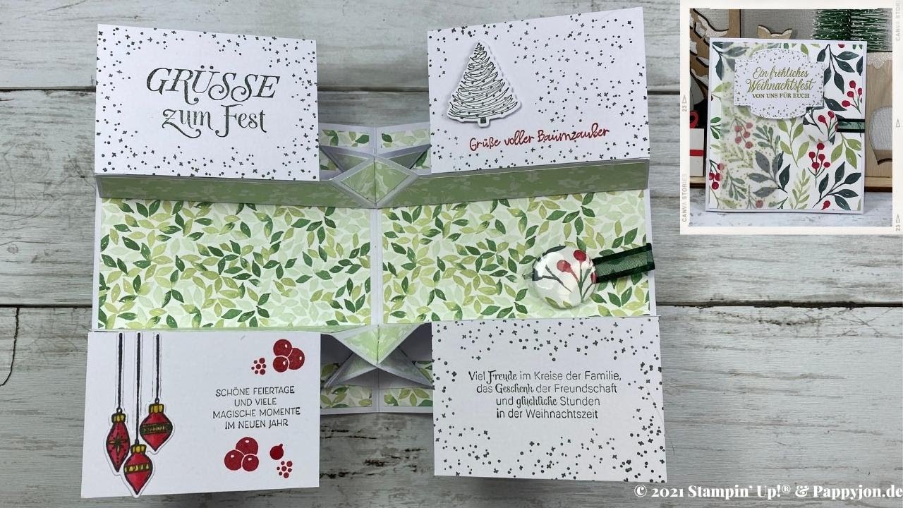 Tech-Karte „Malerische Weihnacht“ | Pop up | Tutorial | 