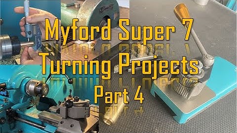 Myford Super 7 Turning Projects Part 4 - brass bush & compound slide height reduction.