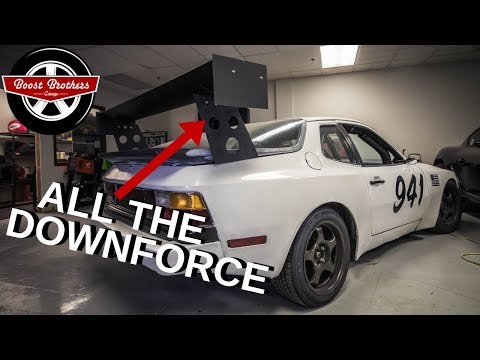 DIY Porsche 944 Wing Install (Chassis Mount Carbon Fiber)