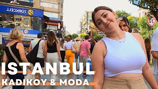 ⁣Istanbul 2022 Kadıköy 3 August Walking Tour | 4K UHD 60FPS | Kadıköy Bazaar And Streets | Asian Side