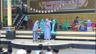 Penampilan shalawat pada acara milad ponpes Daarun Nahdhah
