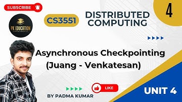 4.4Juang Venkatesan - Asynchronous Checkpointing | Distributed Computing CS3551Anna university R2021