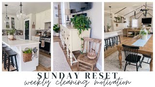 SUNDAY RESET // WEEKLY CLEANING MOTIVATION // CHARLOTTE GROVE FARMHOUSE