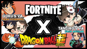 Playing Fortnite x Dragon Ball with Goku