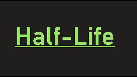 Application of The Exponential Function | Half-Life