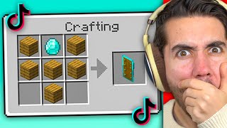 Download Mp3 I Tried SECRET Minecraft Tik Tok Hacks to See if They Work