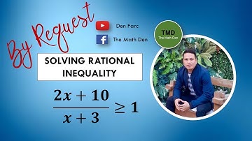#GenMath: Solving Rational Inequalities Example 3 (Explained in Tagalog)
