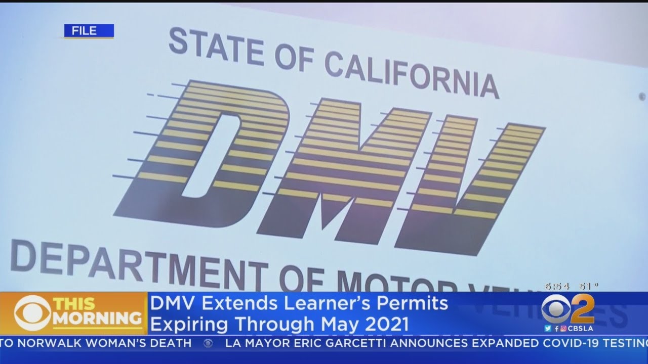 California Dmv Extends Learners Permits Into 2021 Youtube