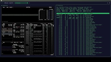 Live Linux: btop vs. top