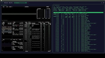 Live Linux: btop vs. top