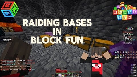 Raiding base in blockfun lifesteal server #minecraft
