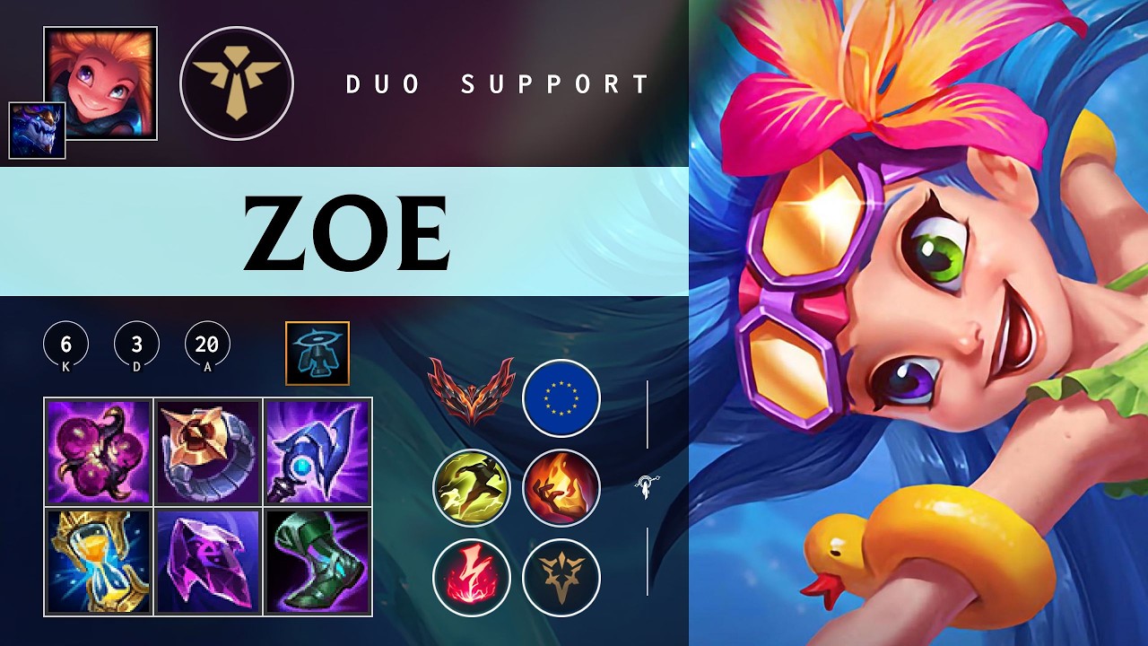 Zoe Support vs Nami - EUW Grandmaster Patch 26.04