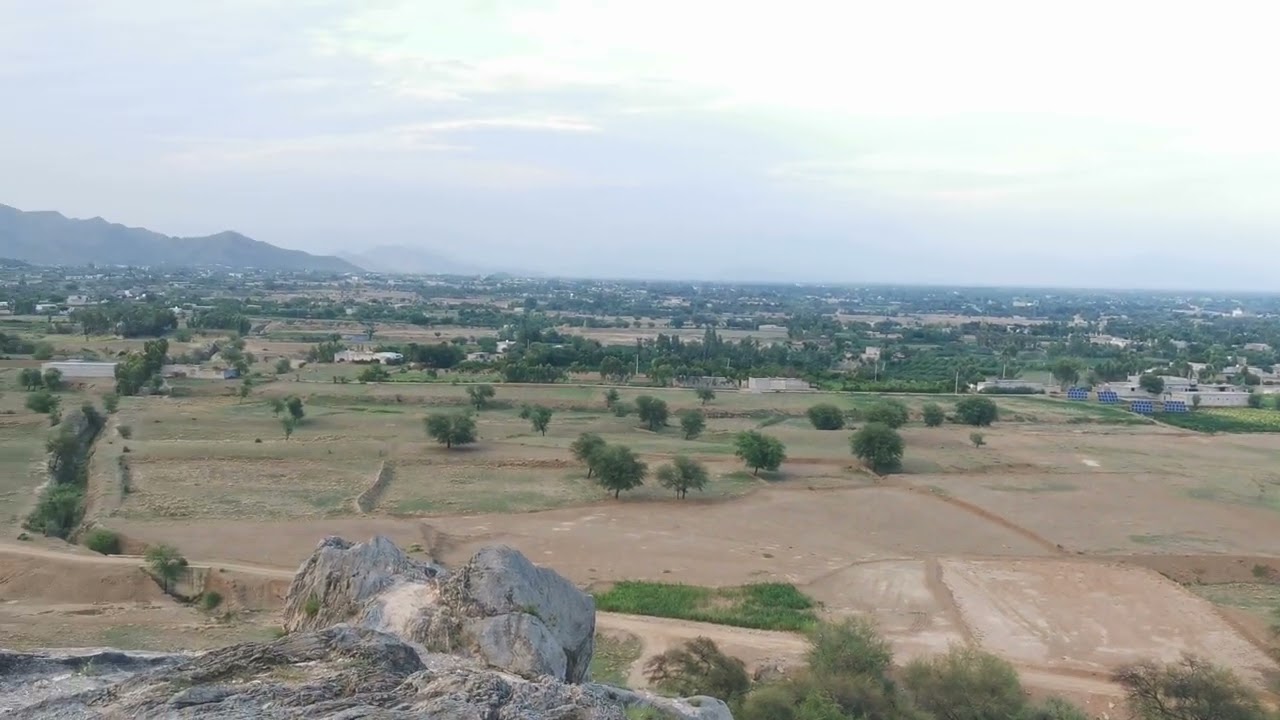 Different villages of Charsadda from a small hill 