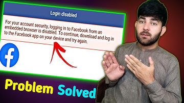 For Your Account Security Logging into facebook from embedded browser is disabled | Problem Solved